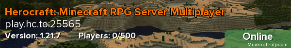 Herocraft: Minecraft RPG Server Multiplayer Herocraft: Minecraft RPG Server Multiplayer
