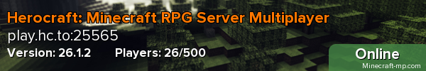 Herocraft: Minecraft RPG Server Multiplayer Herocraft: Minecraft RPG Server Multiplayer