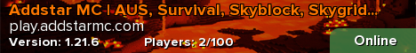 Addstar MC | Family Friendly ● Survival ● Economy ● Games ● Addstar MC | Family Friendly ● Survival ● Economy ● Games ●
