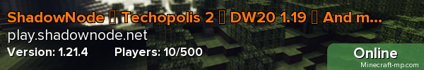 ShadowNode ◈ Enigmatica 6 (!!NEW!!) ◈ ATM6 ◈ Direwolf20 1.16 (!!NEW!!) ◈ ShadowNode ◈ Enigmatica 6 (!!NEW!!) ◈ ATM6 ◈ Direwolf20 1.16 (!!NEW!!) ◈