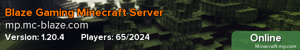 Blaze Gaming Minecraft Server