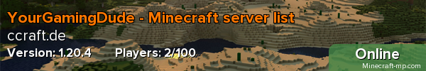 YourGamingDude - Minecraft server list