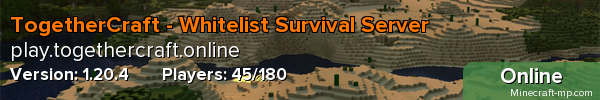 TogetherCraft - Whitelist Survival Server