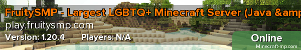 FruitySMP - Largest LGBTQ+ Minecraft Server (Java & Bedrock)