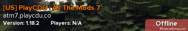 [US] PlayCDU | All The Mods 7 | 0.4.25