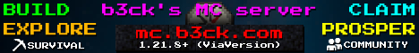 b3ck's MC server (Vanilla+ Edition)