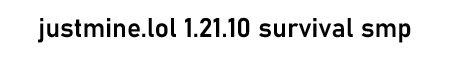 JustMine NEW SMP