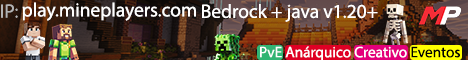 Mineplayers Java+Bedrock 1.20+ PREMIUM Anarquico, PvE, Creat