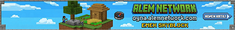 Alem Network - Yenilikçi Türk Emek SkyBlock Sunucusu