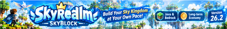 SkyRealm Skyblock | Java & Bedrock | 26.2