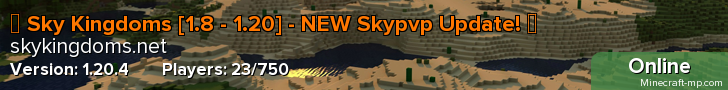 ☁ Sky Kingdoms [1.8 - 1.17] - Survival, Skyblock Minions, Bedwars, Skypvp,