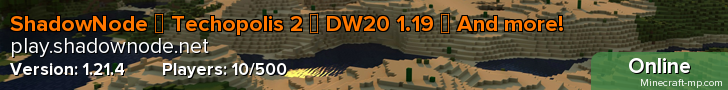 ShadowNode ◈ Enigmatica 6 (!!NEW!!) ◈ ATM6 ◈ Direwolf20 1.16 (!!NEW!!) ◈ ShadowNode ◈ Enigmatica 6 (!!NEW!!) ◈ ATM6 ◈ Direwolf20 1.16 (!!NEW!!) ◈