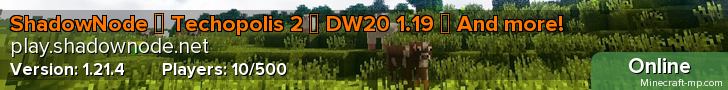 ShadowNode ◈ Enigmatica 6 (!!NEW!!) ◈ ATM6 ◈ Direwolf20 1.16 (!!NEW!!) ◈ ShadowNode ◈ Enigmatica 6 (!!NEW!!) ◈ ATM6 ◈ Direwolf20 1.16 (!!NEW!!) ◈