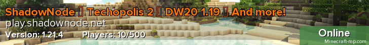 ShadowNode ◈ Enigmatica 6 (!!NEW!!) ◈ ATM6 ◈ Direwolf20 1.16 (!!NEW!!) ◈ ShadowNode ◈ Enigmatica 6 (!!NEW!!) ◈ ATM6 ◈ Direwolf20 1.16 (!!NEW!!) ◈