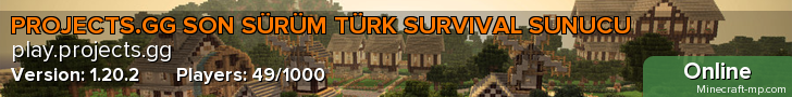 Minecraft Son Sürüm ve Lagsız Türk Survival Sunucu