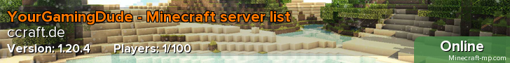 YourGamingDude - Minecraft server list