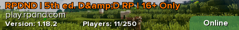 RPDND | 5th ed. D&D RP | 16+ Only